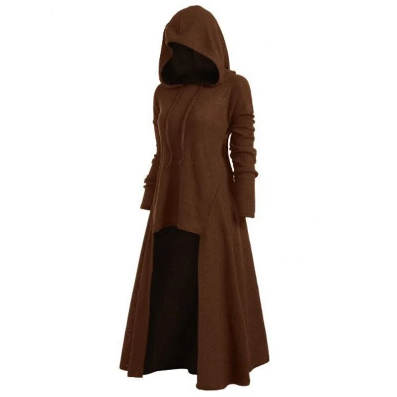 Take Advantage Women Hoodies Coat Dress / Long Sleeve 6 Color Pullover Dresses in Gothic Clothing