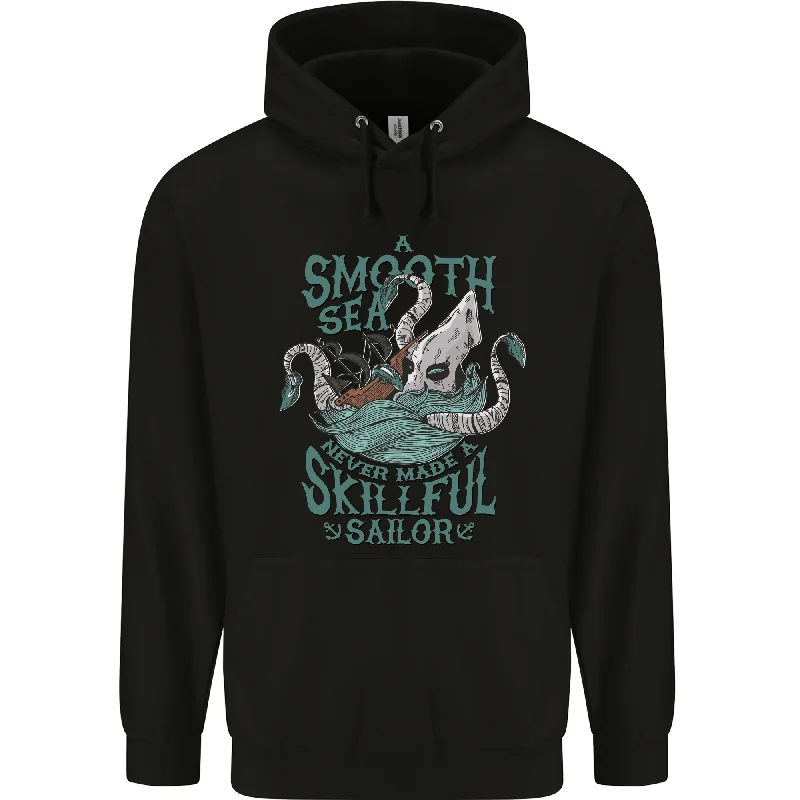 Act Fast Skilful Sailor Kraken Sailing Octopus Mens 80% Cotton Hoodie