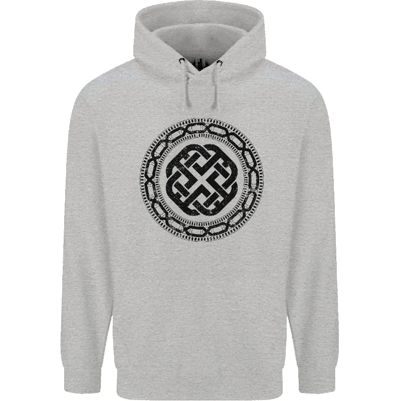 Bargain Bin Viking Symbol Norse Mythology Black Gym Mens 80% Cotton Hoodie