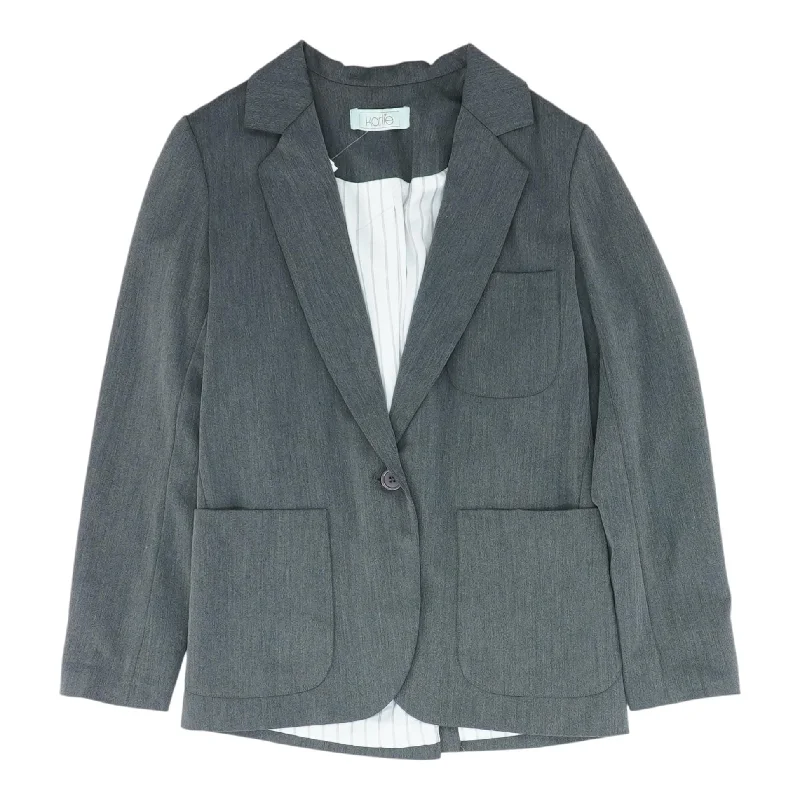 Special Price Gray Solid Blazer