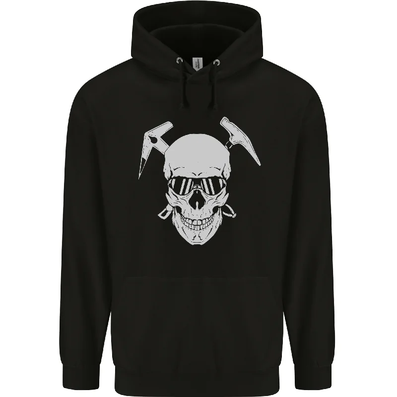Price Meltdown Rock Climbing Skull Mountain Climber Mens 80% Cotton Hoodie