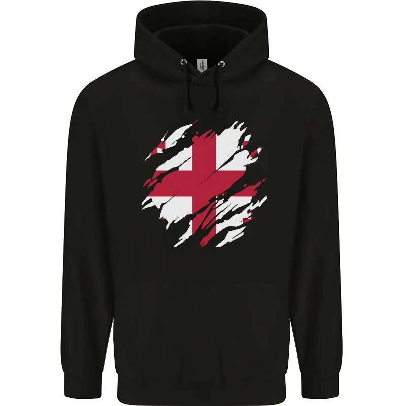 Special Price Torn Georgia Flag Georgian Day Football Mens 80% Cotton Hoodie