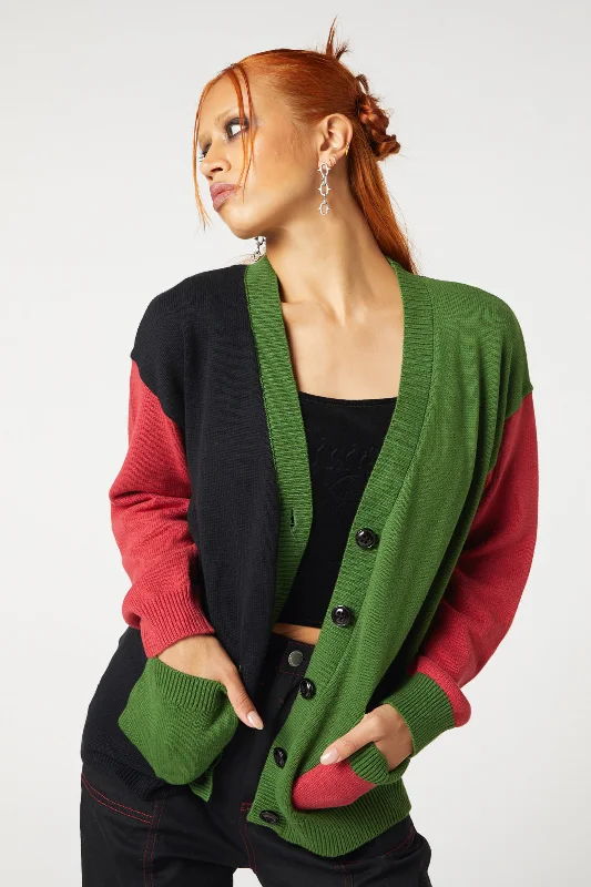 Instant Discount Colourblock Cardigan