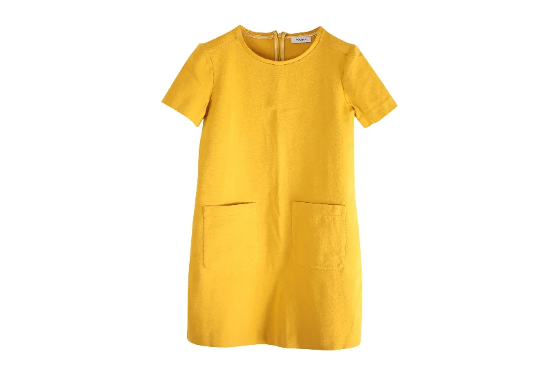 Amazing Deals Max&Co Shift Dress in Yellow Cotton Jersey