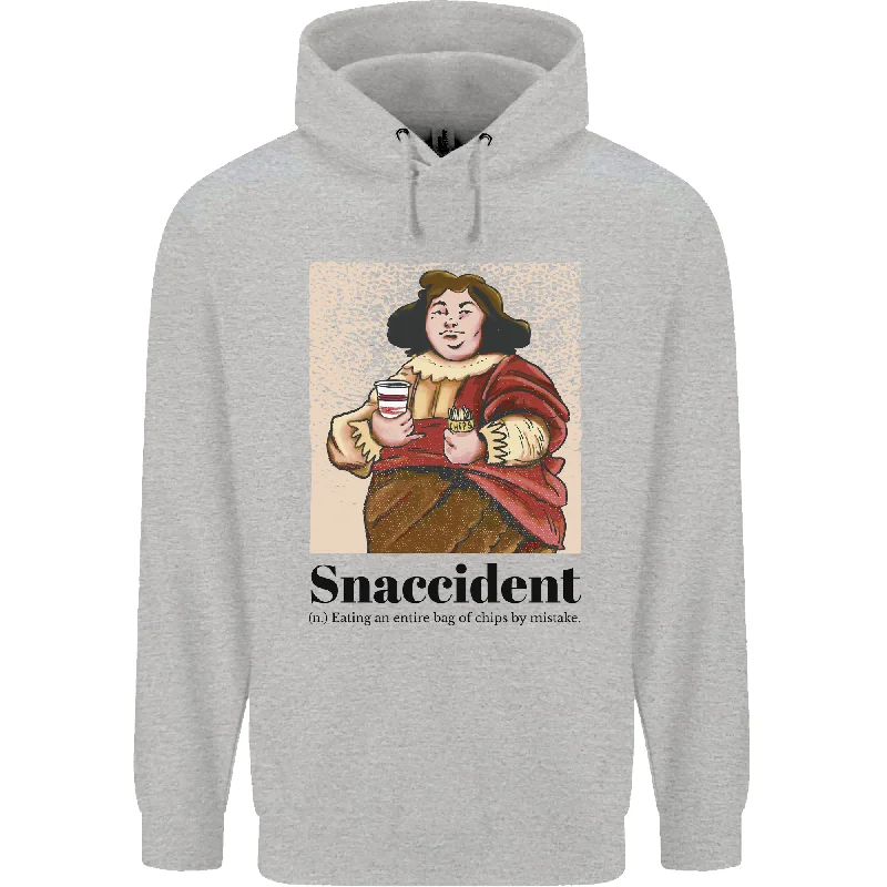 Instant Discount Snaccident Funny Junk Food Diet Weight Loss Mens 80% Cotton Hoodie