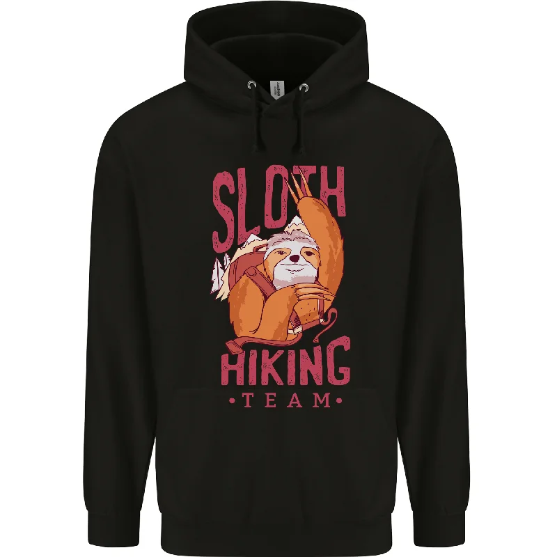 Buy Now Sloth Hiking Team Trekking Rambling Funny Mens 80% Cotton Hoodie