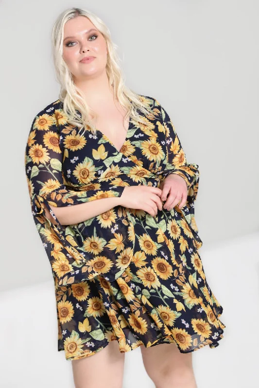 Deal of the Day Hell Bunny Sunflower Mini Dress