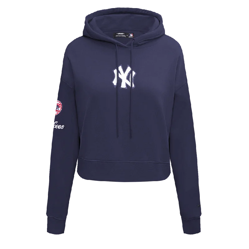 Holiday Sale SUDADERA CON GORRO MLB NEW YORK YANKEES CLASSIC ESSENTIALS PARA MUJER