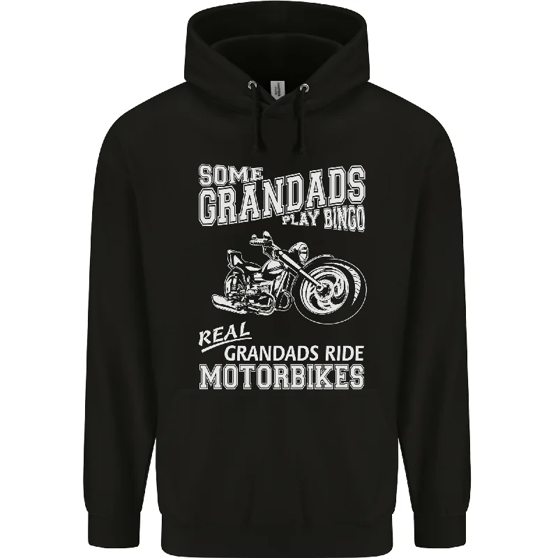 Special Offer Some Grandads Play Bingo Real Grandads Ride Motorbikes Mens 80% Cotton Hoodie