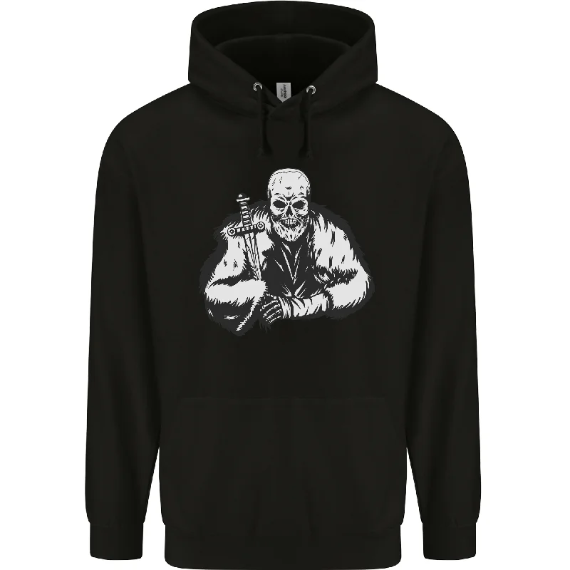 Limited Time Discount Viking Skull & Sword Thor Valhalla Mens 80% Cotton Hoodie
