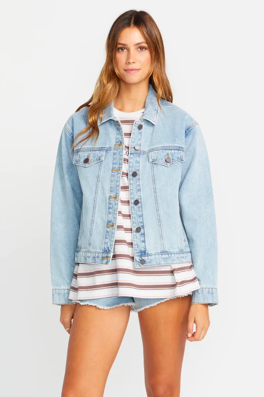 Online Only COCO HO DENIM JACKET - ICE