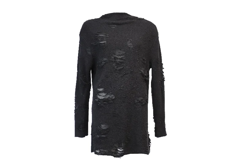 Holiday Sale Iro x Anja Rubik Iriza Distressed Dress in Black Cotton