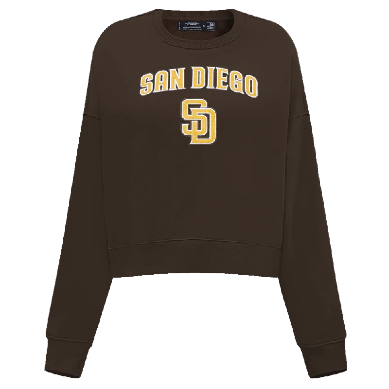 Deal Alert SUDADERA DE CUELLO REDONDO MLB SAN DIEGO PADRES CLASSIC ESSENTIALS PARA MUJER