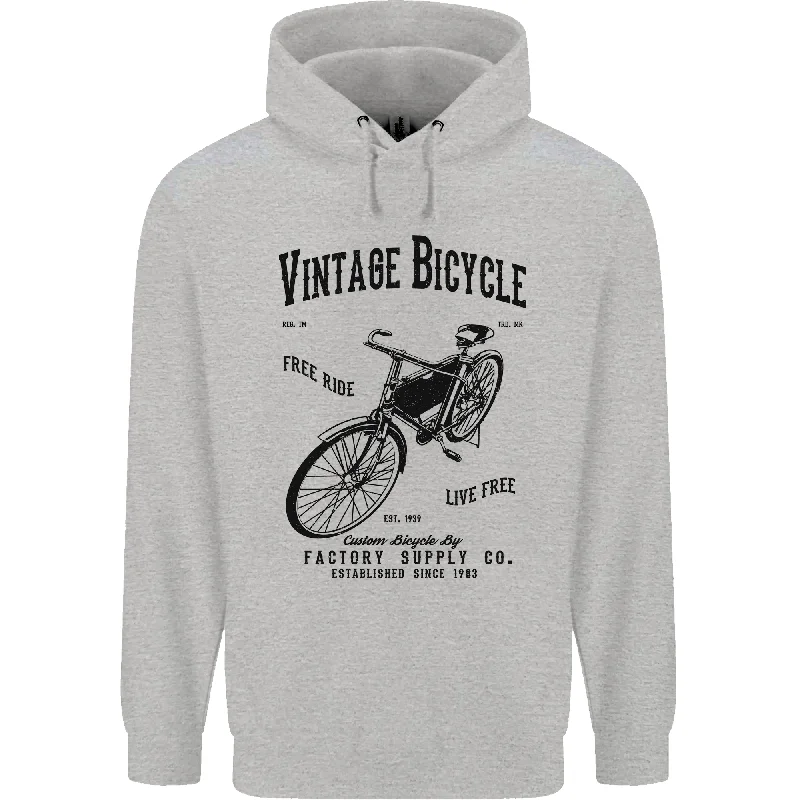 Early Access Vintage Bicycle Cycling Cyclist Retro Bike Mens 80% Cotton Hoodie