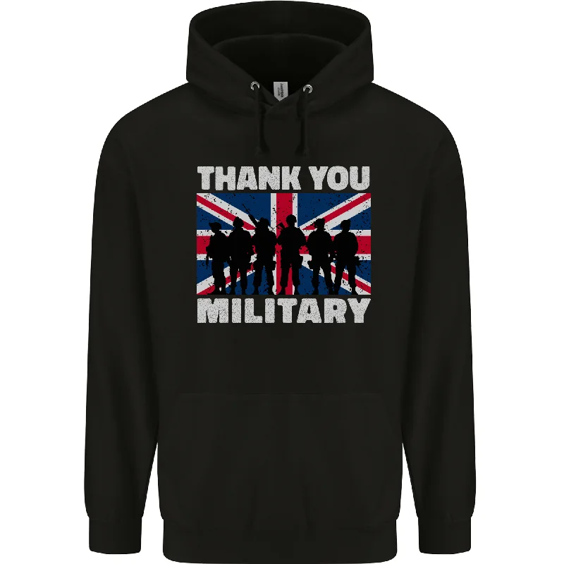 New Deals TY British Military Veteran Army Navy RAF Para Mens 80% Cotton Hoodie