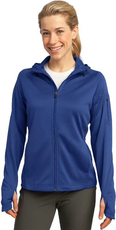 Inventory Reduction Sport-Tek L248 Ladies Tech Fleece Full-Zip Hooded Jacket - True Royal