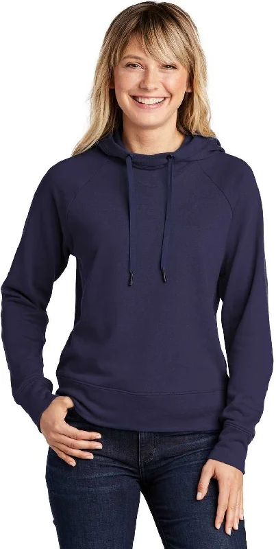 Steals and Deals Sport-Tek LST272 Ladies Lightweight French Terry Pullover Hoodie - True Navy