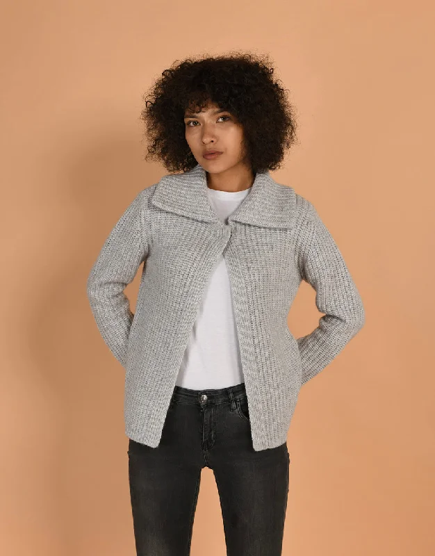 Friends and Family Sale Bomber Cashmere Jacket in Platinum