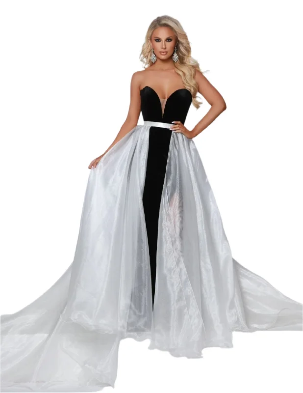 Markdown Madness Johnathan Kayne Overskirt 1 size 12 White Pageant Accessory Formal Wear Wire Hem Long