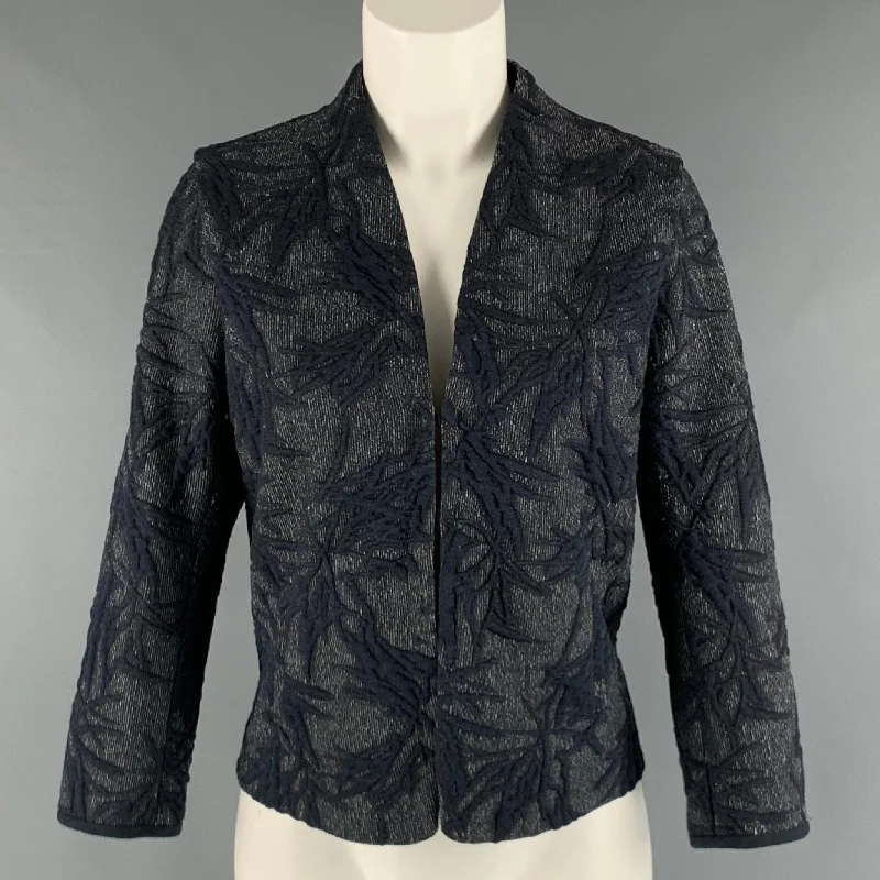 Major Savings PAS de CALAIS Size M Navy White Polyester Blend Jacket