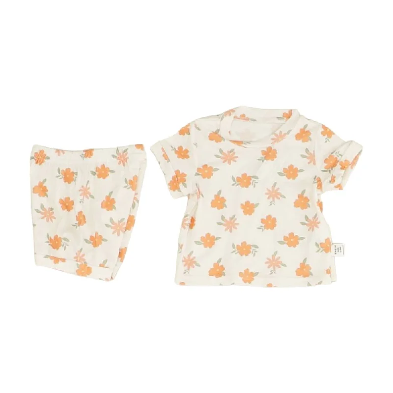 Don’t Miss Out White Floral Short Set