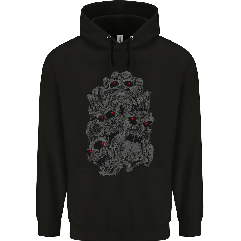 Special Discount Skull Disorder Heavy Metal Biker Gothic Mens 80% Cotton Hoodie