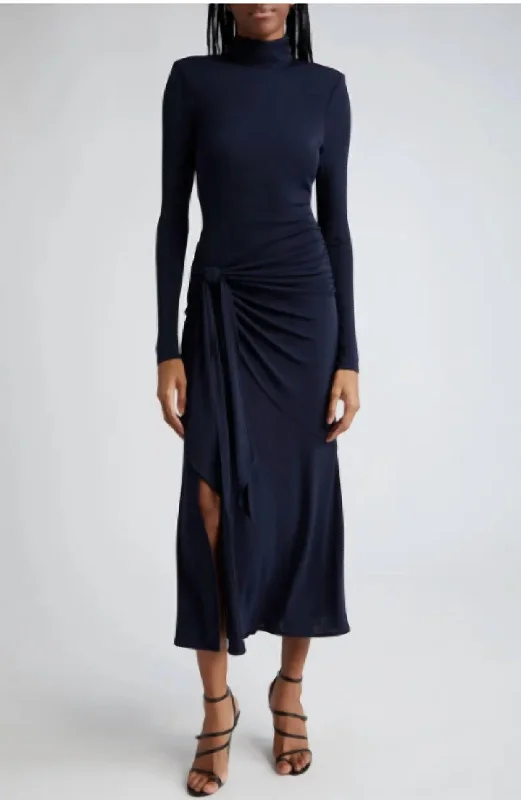 Midnight Madness Johnson Dress In Navy
