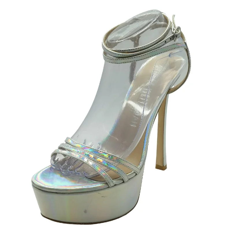 Don’t Miss Out Silver Platform Heels