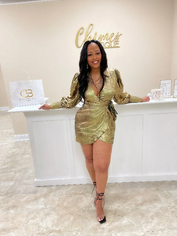 Price Reduction Birthday Girl Dress Gold
