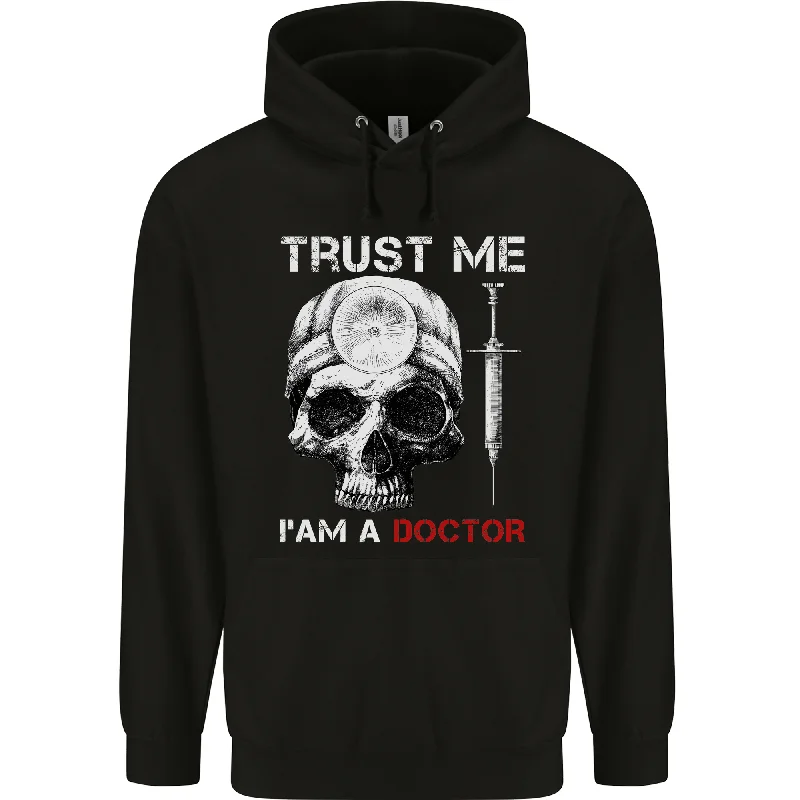 Price Break Trust Me I'm a Doctor Skull Gothic Skeleton Mens 80% Cotton Hoodie