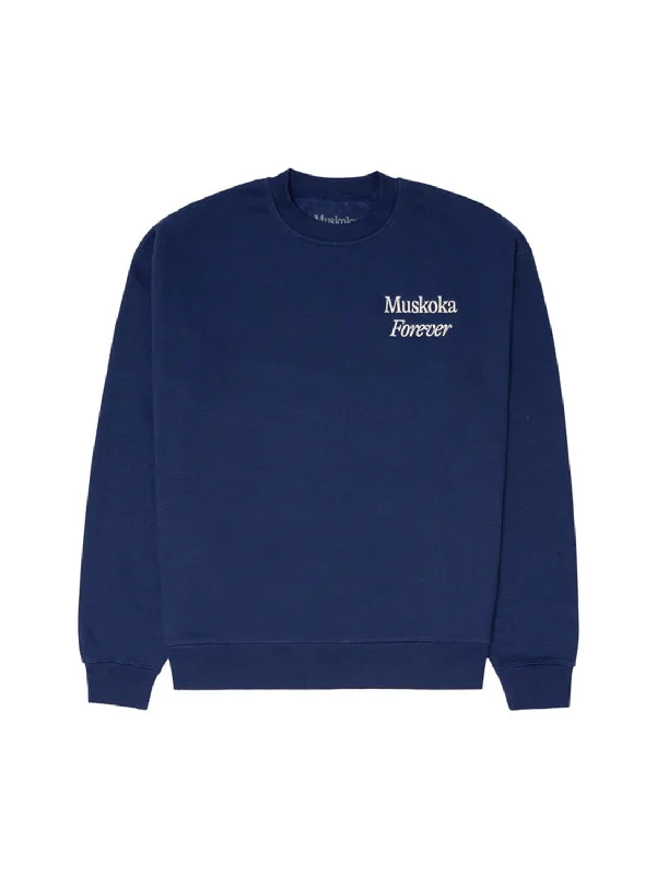 Deal of the Week Muskoka Forever Pickleball Crewneck Sweatshirt - Navy
