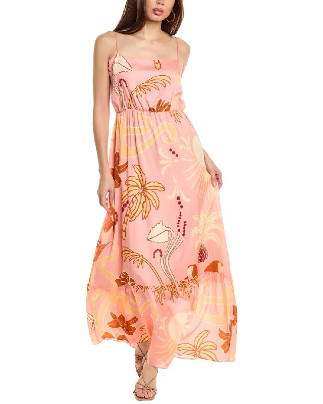 Lowest Prices JUAN DE DIOS Polera Silk Maxi Dress