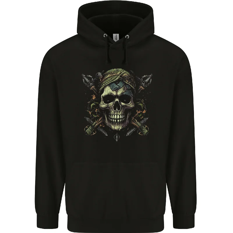 Special Price Skull From the Darkness Mens 80% Cotton Hoodie