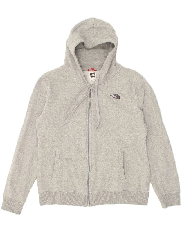 Price Drop Alert THE NORTH FACE Womens Zip Hoodie Sweater UK 14 Medium Grey Cotton