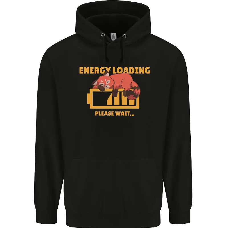 Online Specials Sleeping Fox Energy Funny Lazy Anti-Social Mens 80% Cotton Hoodie