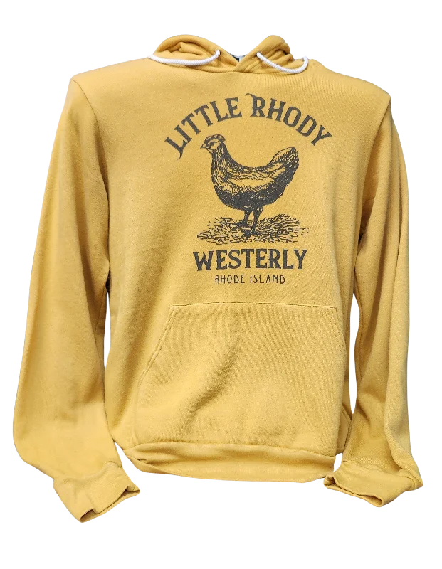 Clearance Event Little Rhody Heather Mustard Vintage Unisex Pullover Hoodie