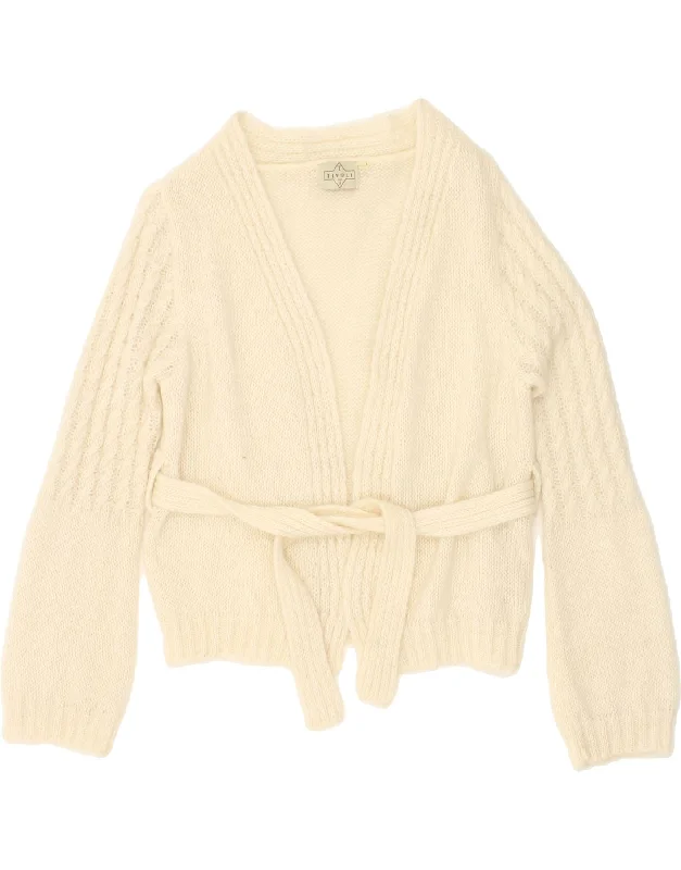 Bargain Prices TIVOLI Womens Open Cardigan Sweater UK 14 Medium Off White