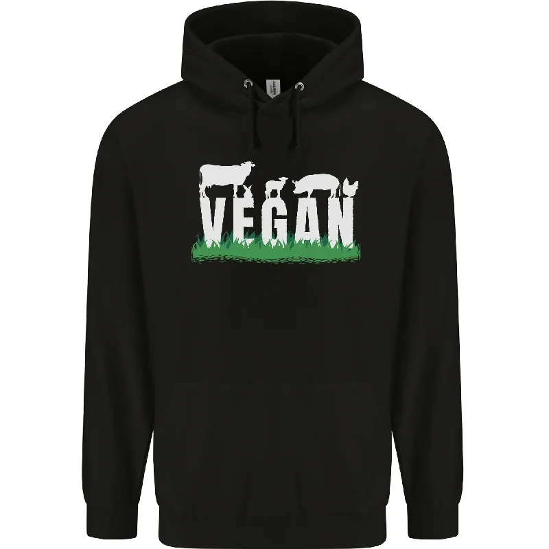 New Arrival Vegan Field Mens 80% Cotton Hoodie