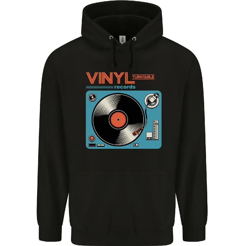 Special Savings Retro Vinyl Records Turntable DJ Music Mens 80% Cotton Hoodie