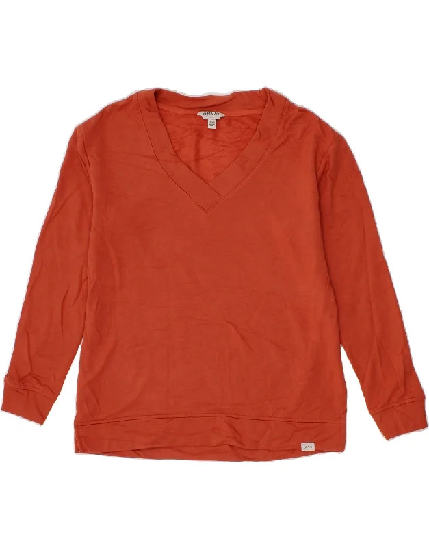 Grand Opening Sale ORVIS Womens Oversized Sweatshirt Jumper UK 10 Small Red Cotton