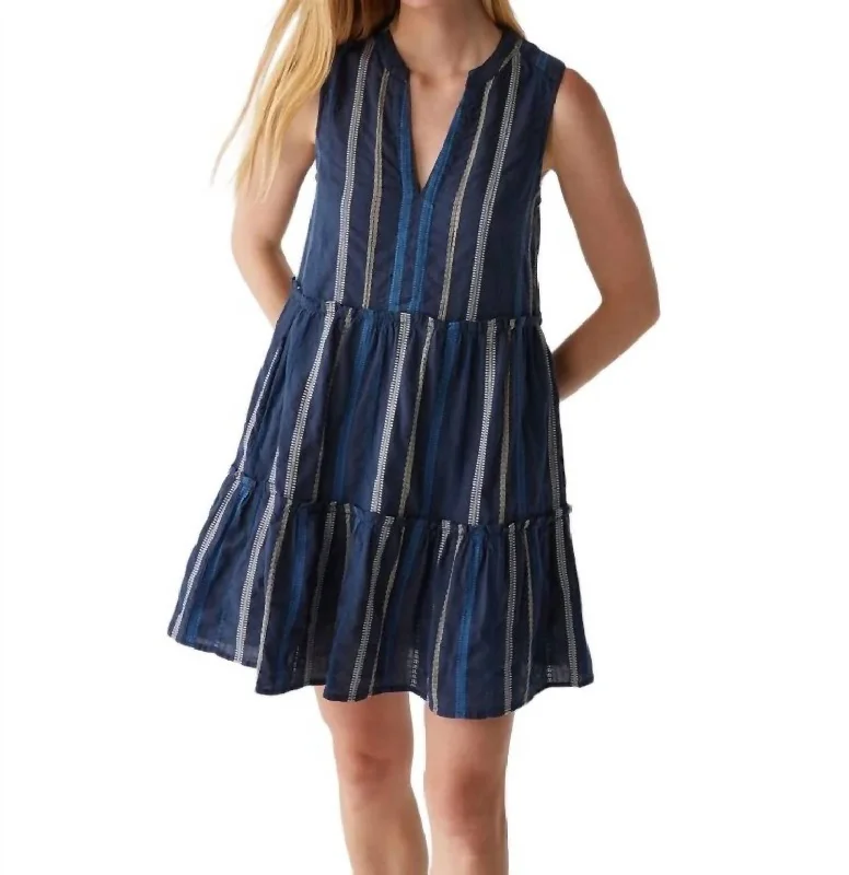Flash Sale Anna Tiered Dress In Nocturnal Combo