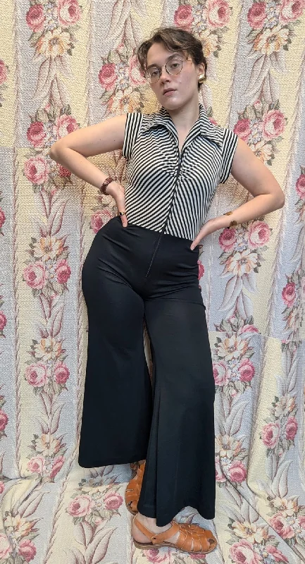 Price Blitz Vintage 70s B&W Striped Jumpsuit