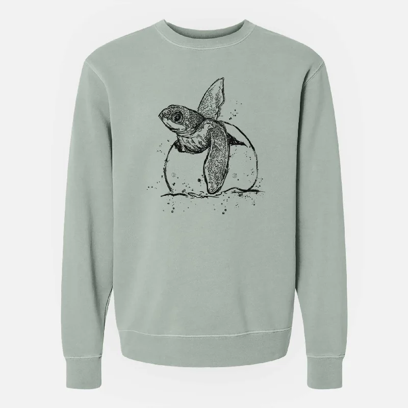 Best Seller Leatherback Turtle Hatching - Unisex Pigment Dyed Crew Sweatshirt