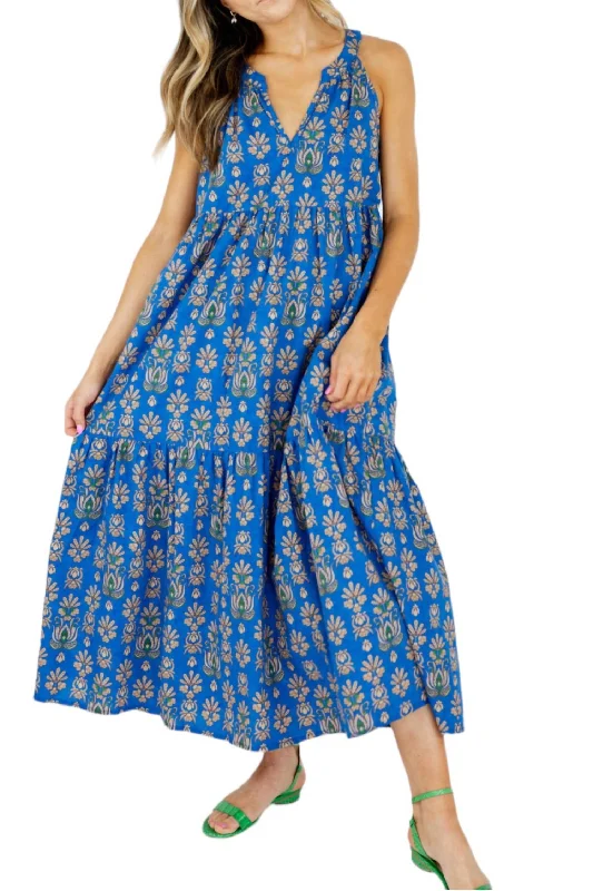 Deal Dash Ornament Dress In Azure