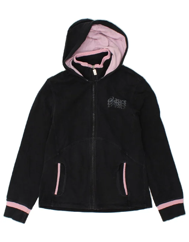 Unbeatable Prices ASICS Womens Zip Hoodie Sweater UK 12 Medium Black