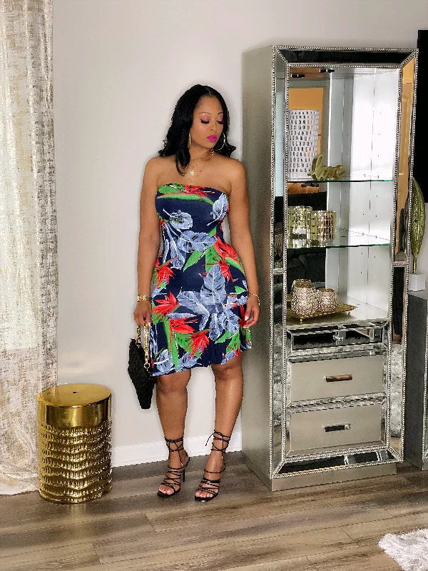 Year-End Clearance Fun in the Tropics Dress