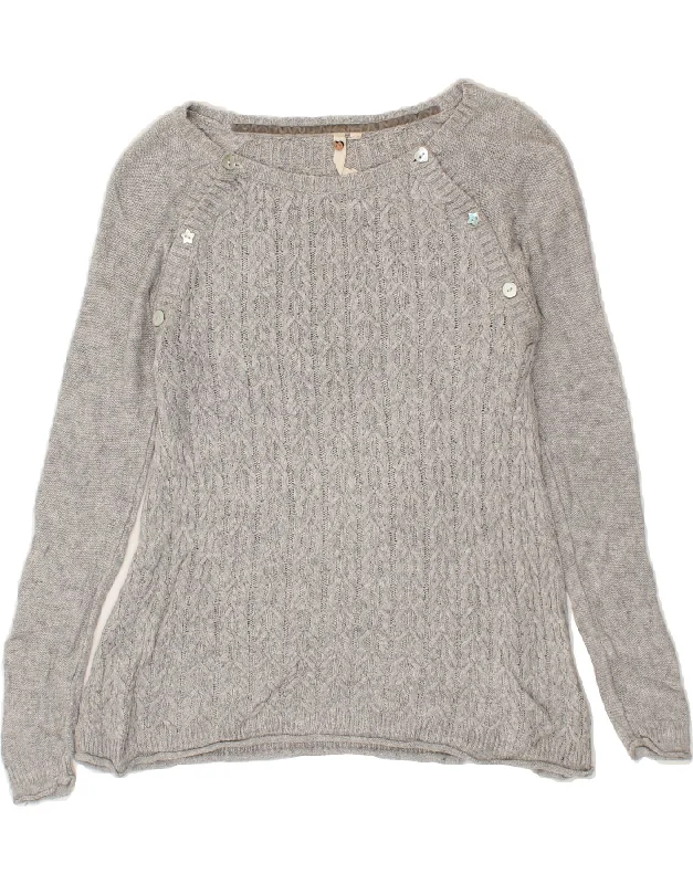 Super Bargain WHITE STUFF Womens Boat Neck Jumper Sweater UK 8 Small  Grey Viscose