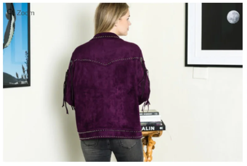 Exclusive Savings Conchos Fringed Western Jacket #82