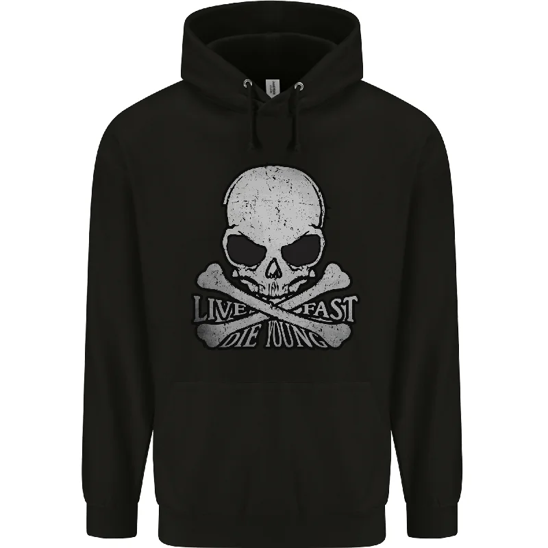 Grand Opening Sale Ride Fast Biker Skull Motorcycle Motorbike Mens 80% Cotton Hoodie