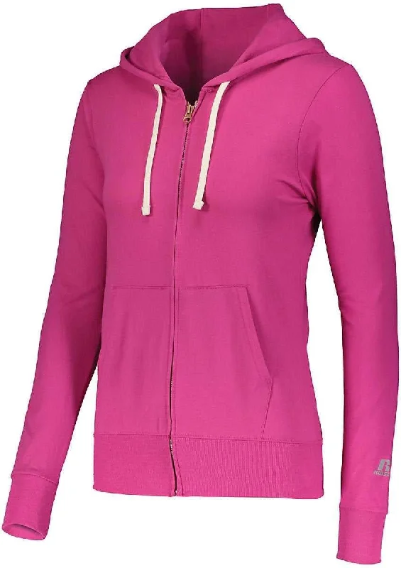 Loyalty Reward Russell 64ZTTX Ladies Essential Full Zip Jacket - Very Berry